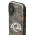 NFL Los Angeles Rams Realtree Xtra Green Camo iPhone 16 Plus Impact Case